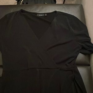 Black knee length dress